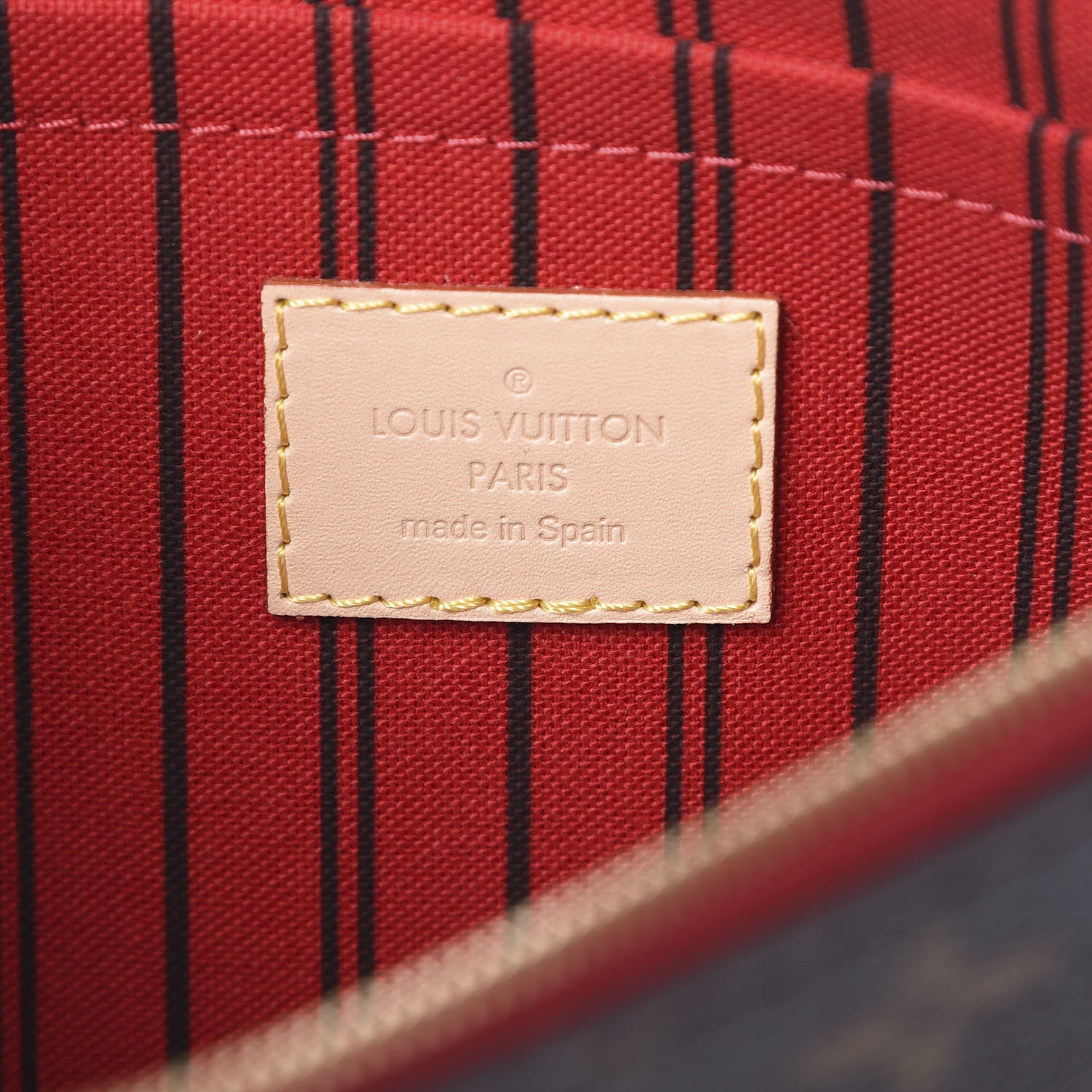 Louis Vuitton Monogram Neverfull MM GM Pochette Cherry 6 of 7