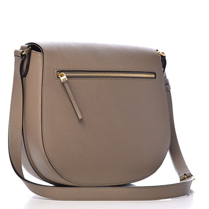 Celine Grained Calfskin Medium Trotteur Taupe 3 of 11