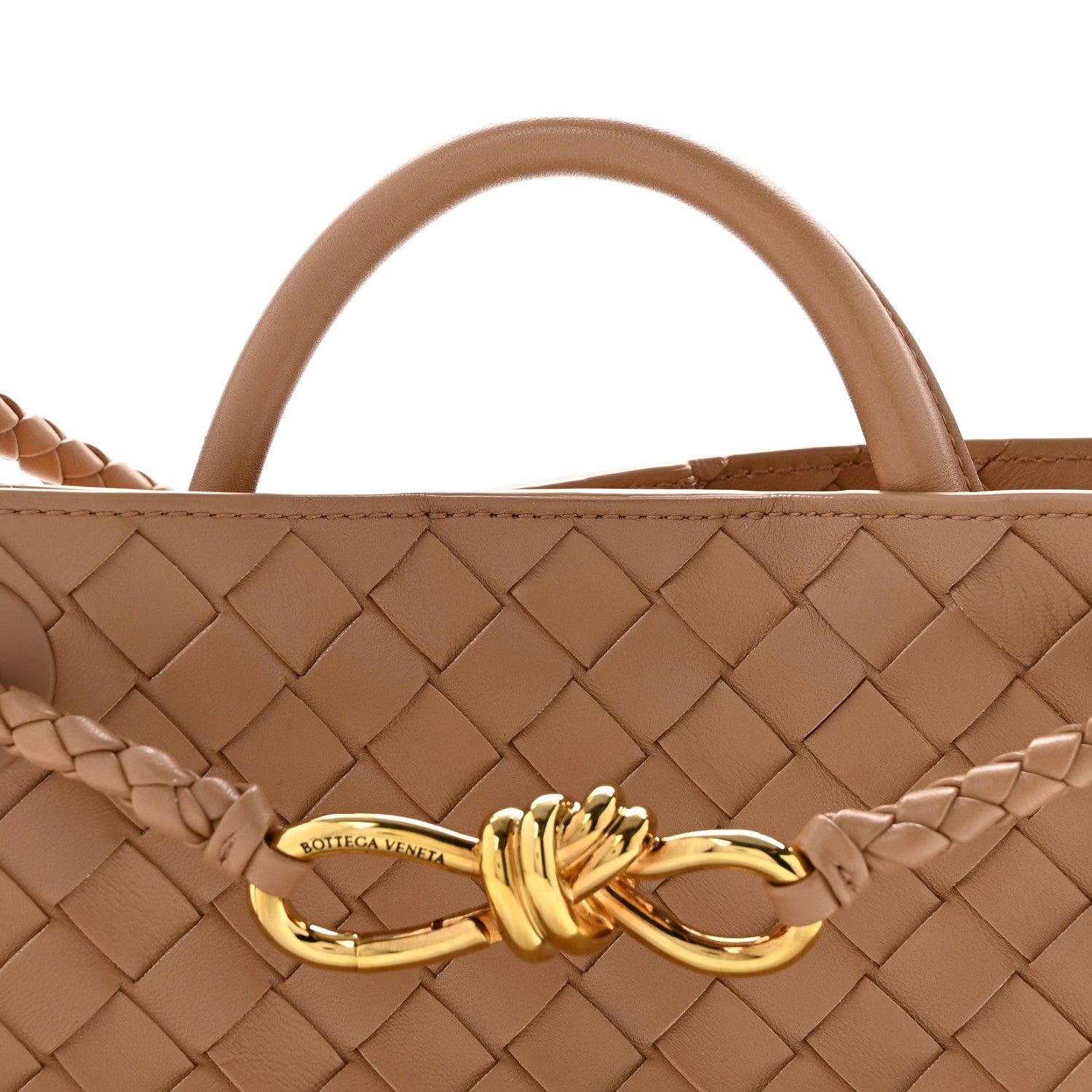 Bottega Veneta Nappa Intrecciato Small Andiamo Shoulder Bag