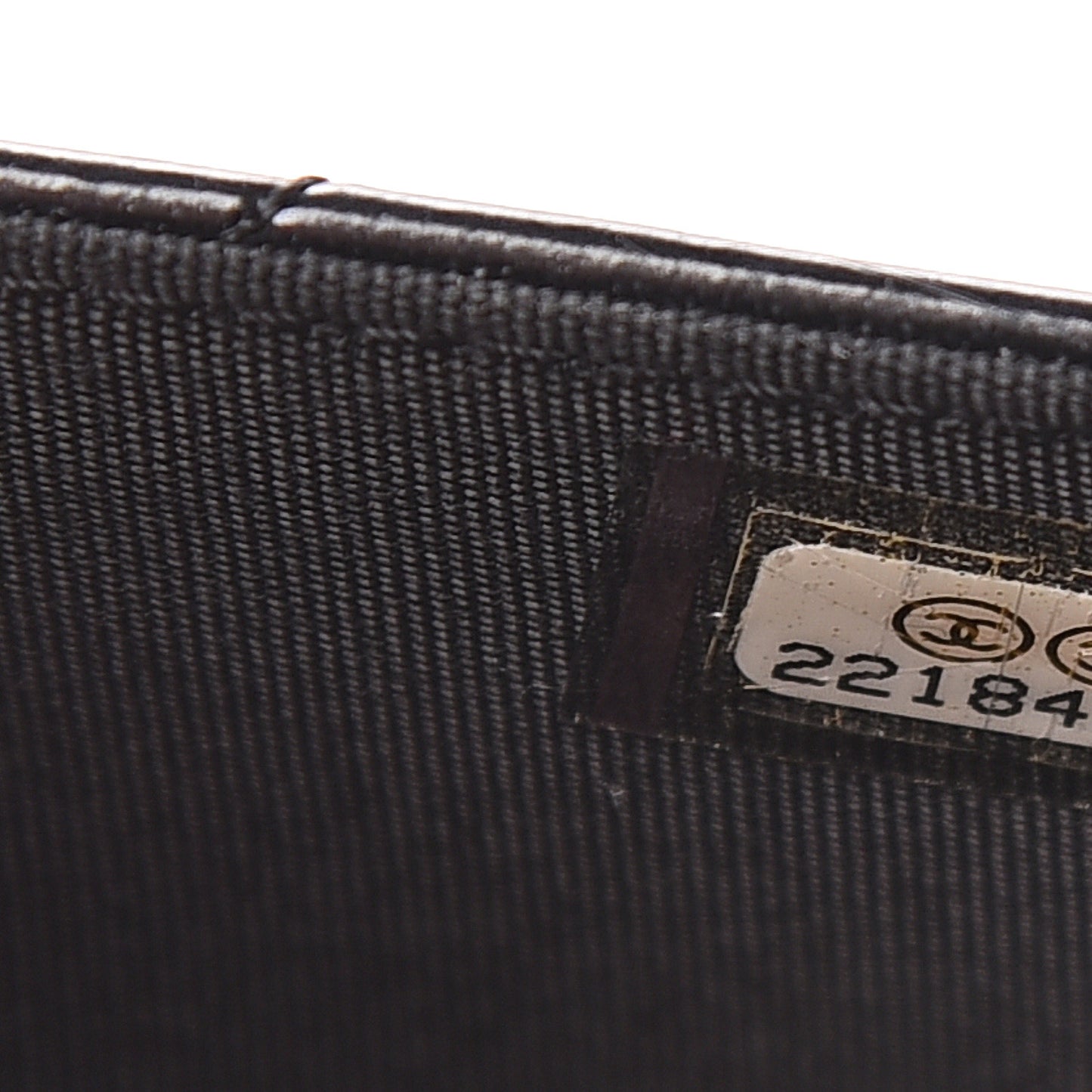 Glazed Calfskin Quilted Boy Wallet On Chain WOC Black