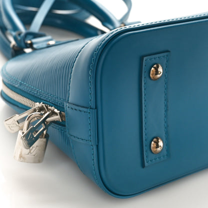 Louis Vuitton Epi Alma BB Cyan 7 of 8