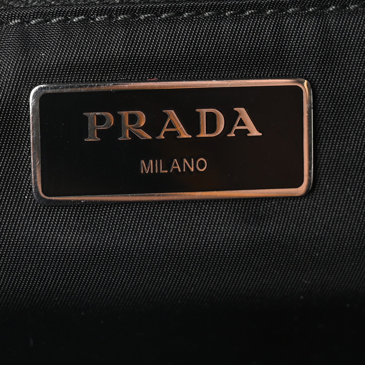 Prada Tessuto Nylon Double Pocket Belt Bag Black 6 of 10