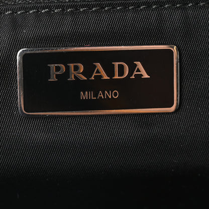 Prada Tessuto Nylon Double Pocket Belt Bag Black 6 of 10