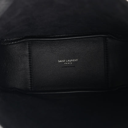 Saint Laurent Grained Calfskin Baby Le 5 A 7 Supple Hobo Black 5 of 11