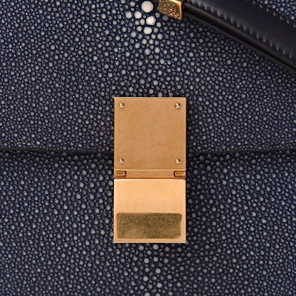 Celine Stingray Medium Classic Box Flap Bag Navy 14 of 14