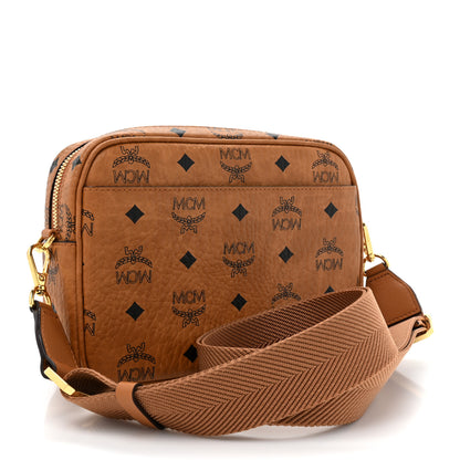 MCM Visetos Monogram Small Aren Crossbody Cognac 3 of 9