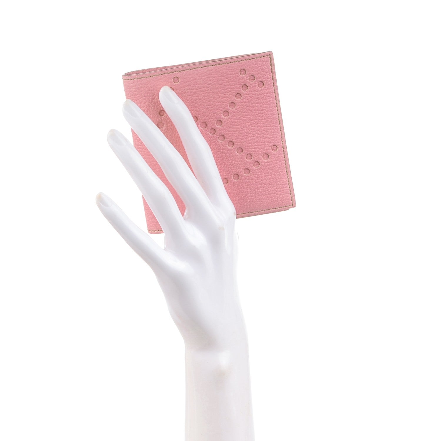 Hermes Chevre Mysore Evelyne Compact Wallet Pink 2 of 7