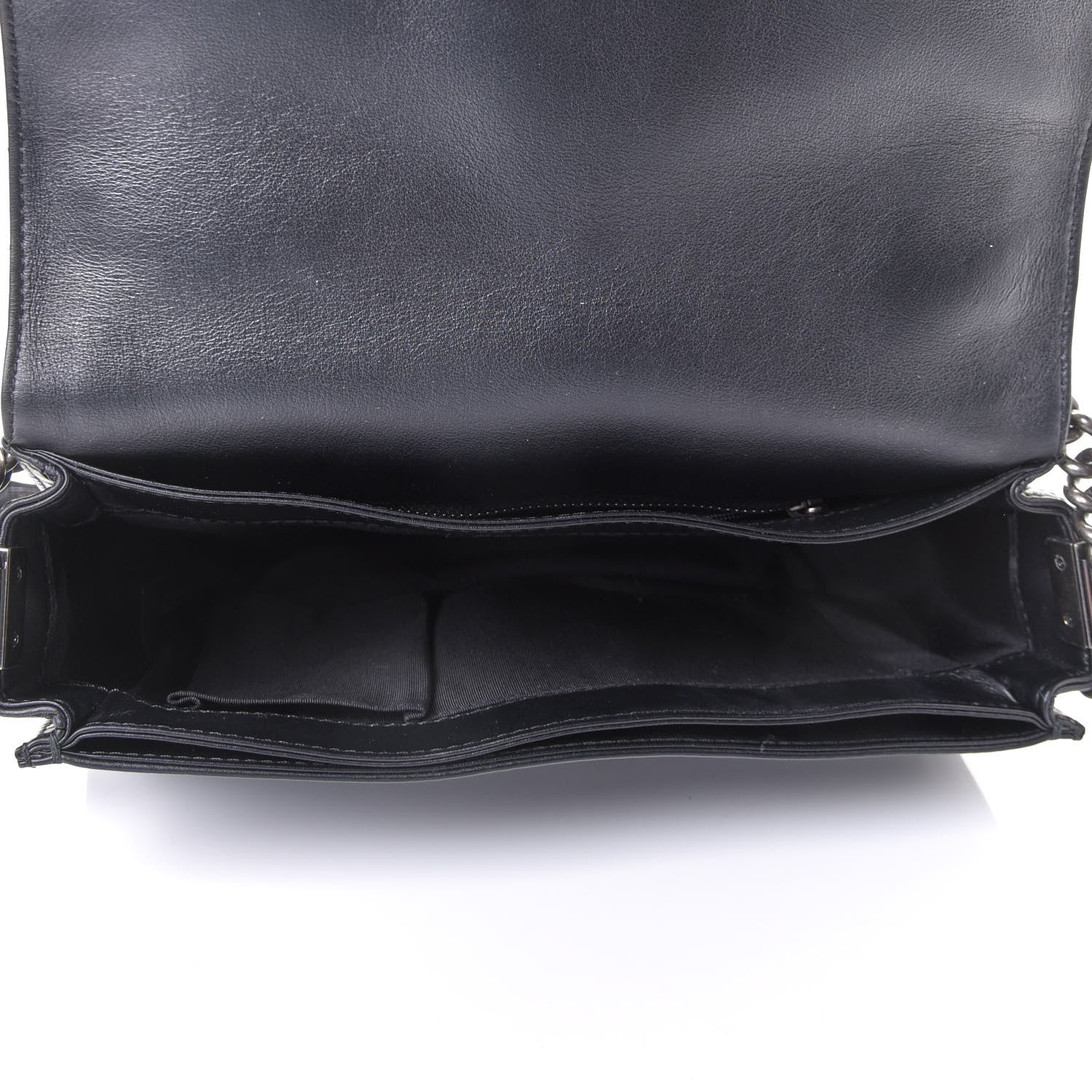 Chanel Calfskin Enchained New Medium Boy Flap Black 5 of 12