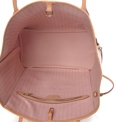 Louis Vuitton Damier Azur Neo Neverfull MM Rose Ballerine 4 of 9