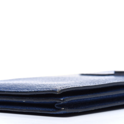 Hermes Chevre Mysore Bearn Gusset Wallet Bleu Saphir 16 of 17