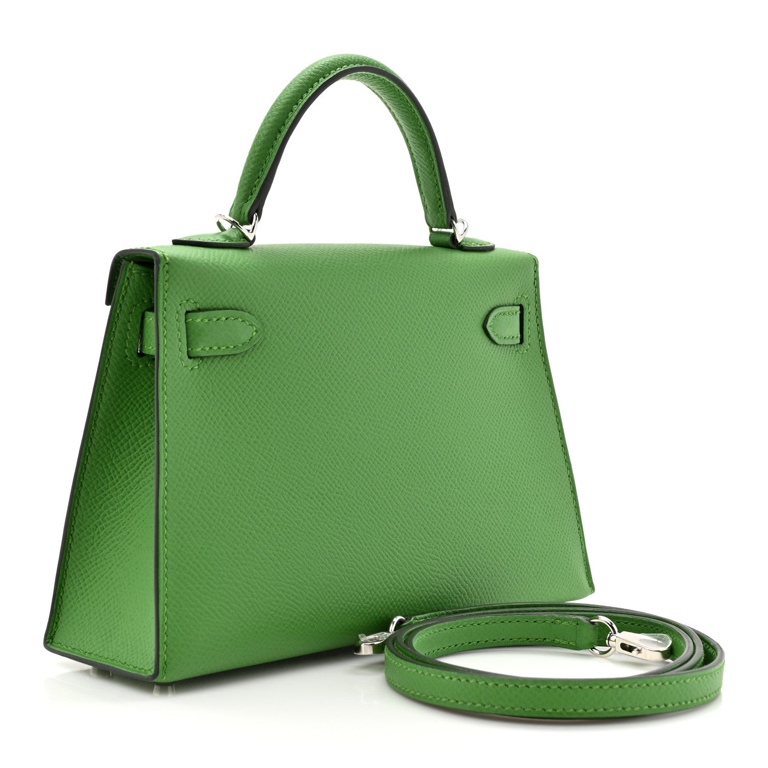 Hermes Epsom Mini Kelly Sellier 20 Vert Yucca 3 of 11