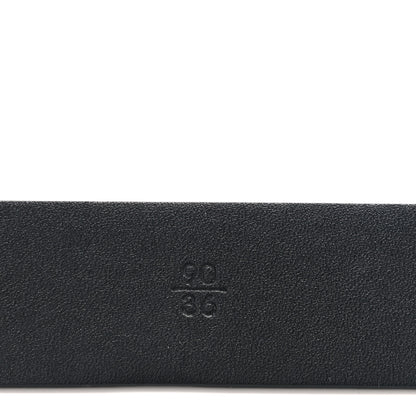 Chanel Lambskin Chain Square Buckle Belt 90 36 Black 4 of 7