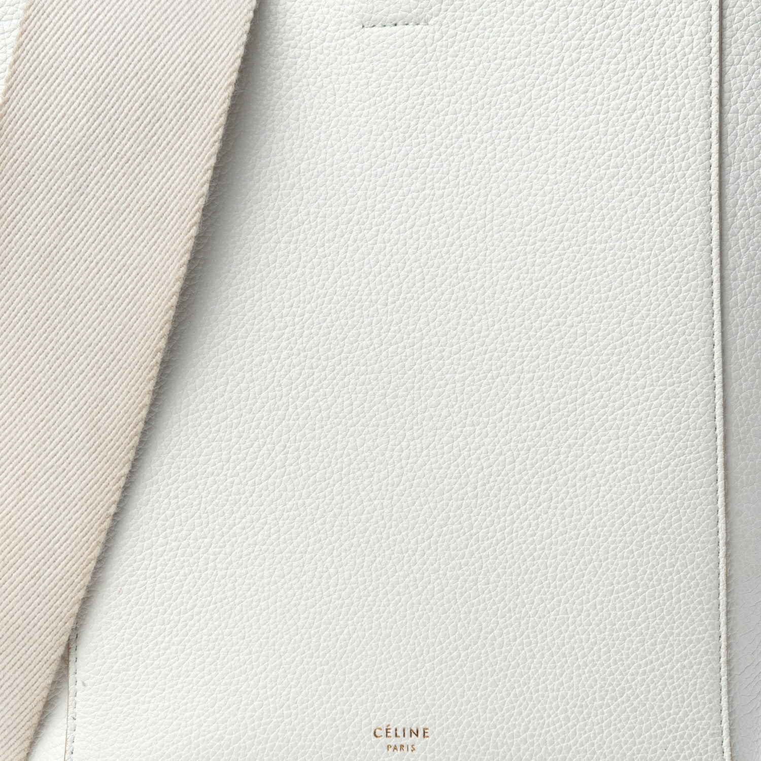 Celine Soft Grained Calfskin Small Sangle Bucket Bag White 15 of 15