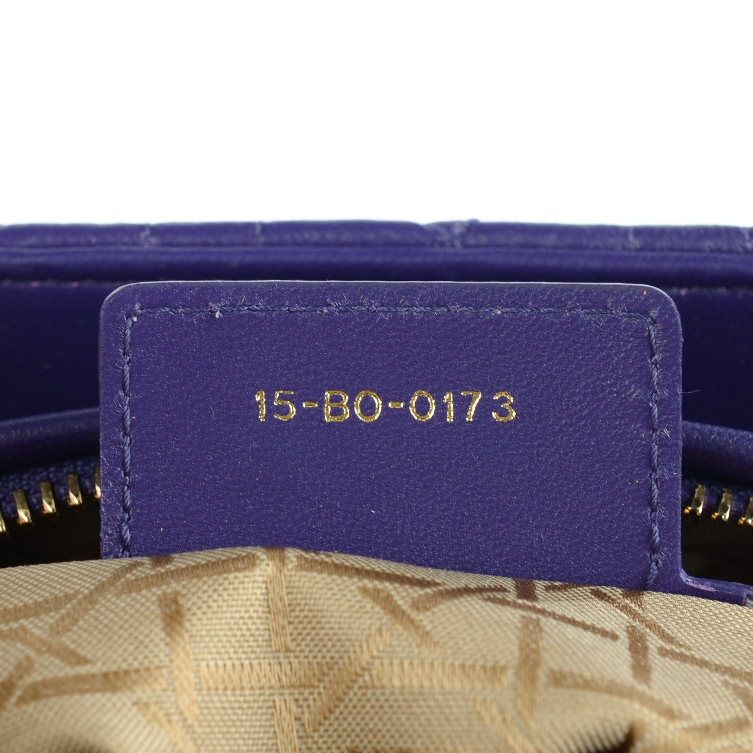Christian Dior Lambskin Cannage Medium Lady Dior Purple 8 of 8