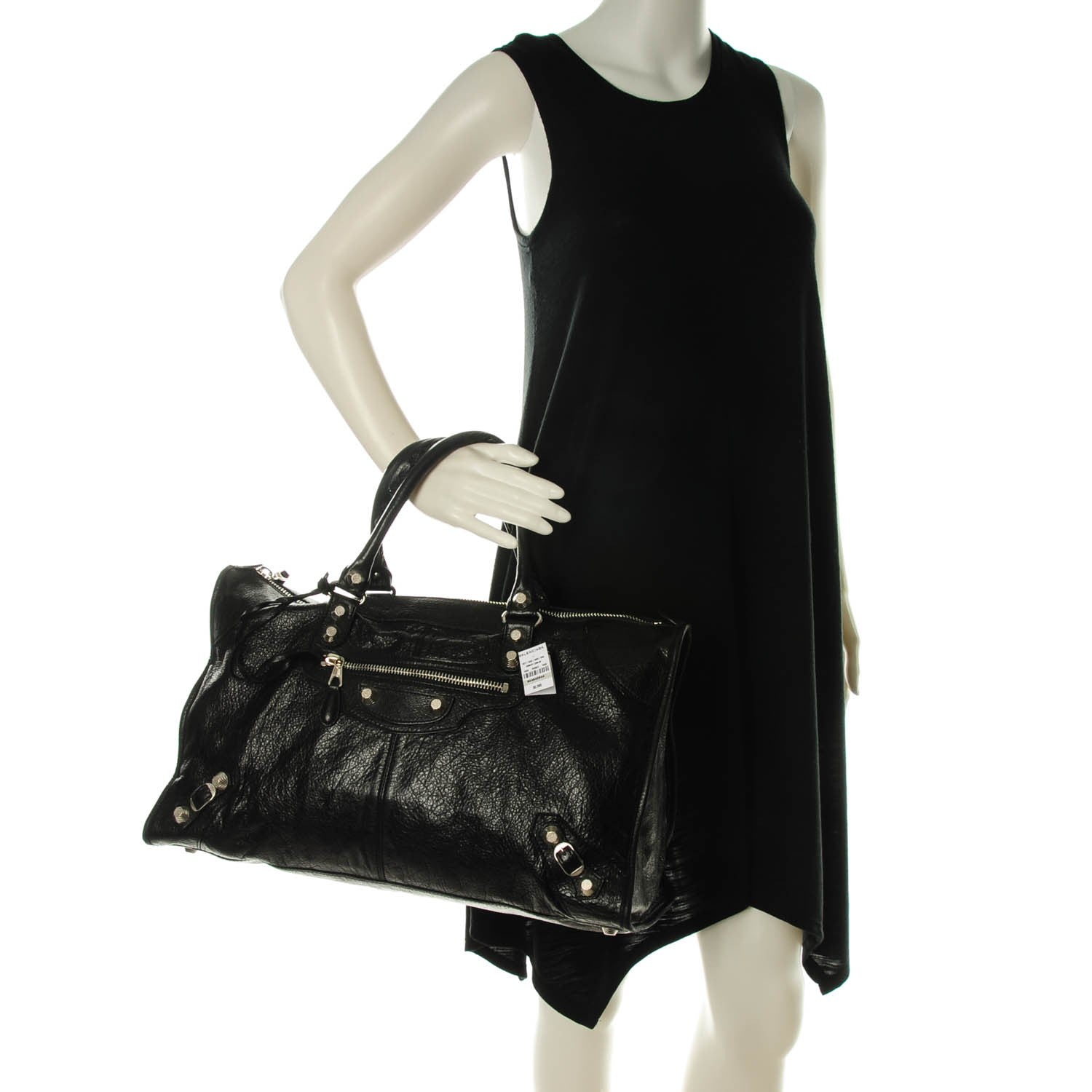 Balenciaga Agneau Giant 12 Silver Hardware Work Black 2 of 11