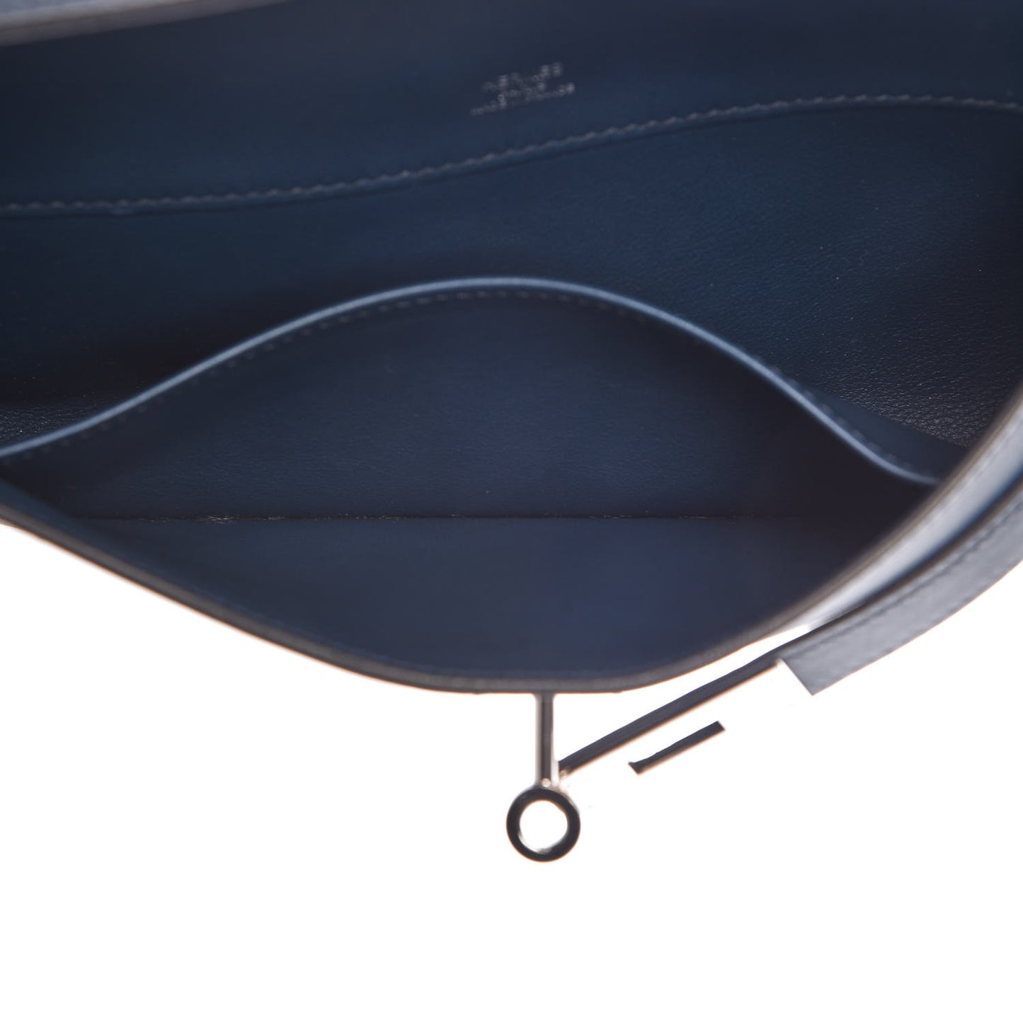 Swift Kelly Cut Clutch Pochette Bleu De Prusse