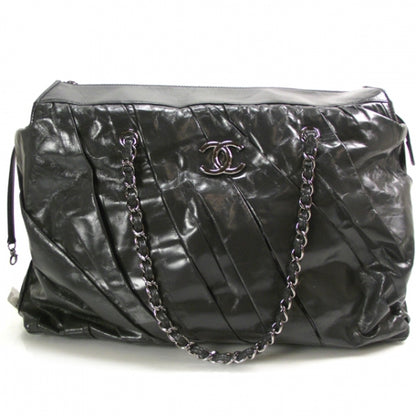 Chanel Leather Twisted Large Tote Gray 1 of 11