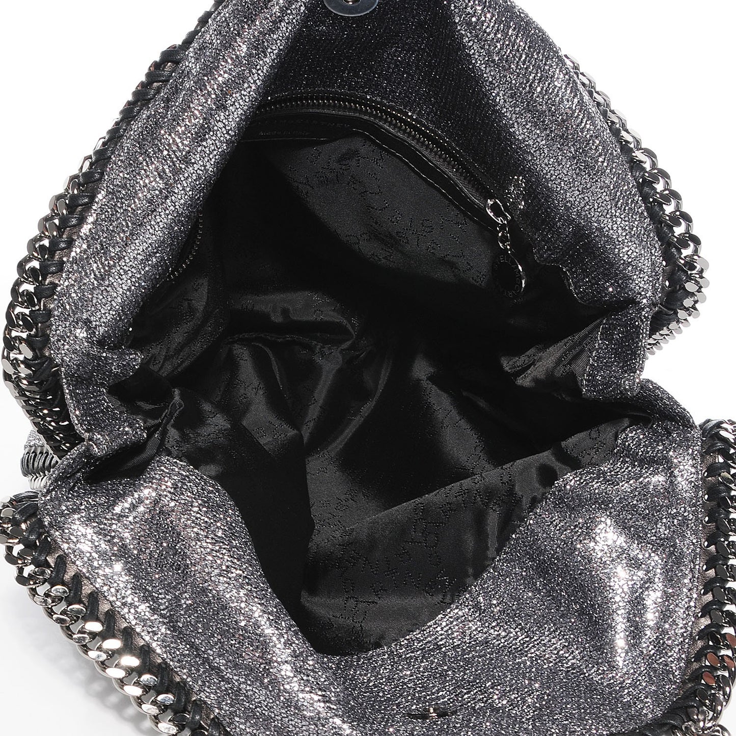 Metallic Linen Falabella Grey