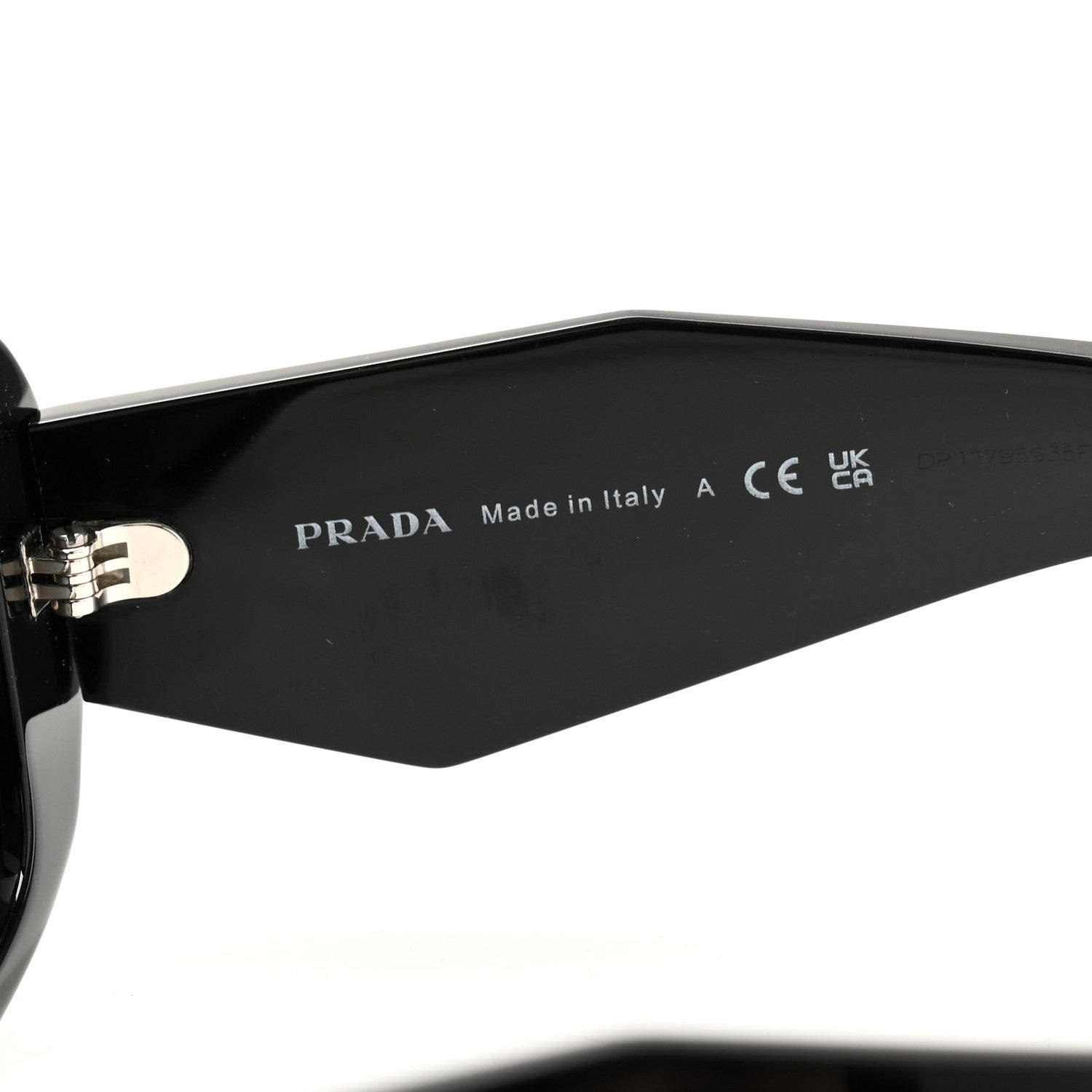 Prada Acetate Symbole Sunglasses SPR 17W Black 5 of 8