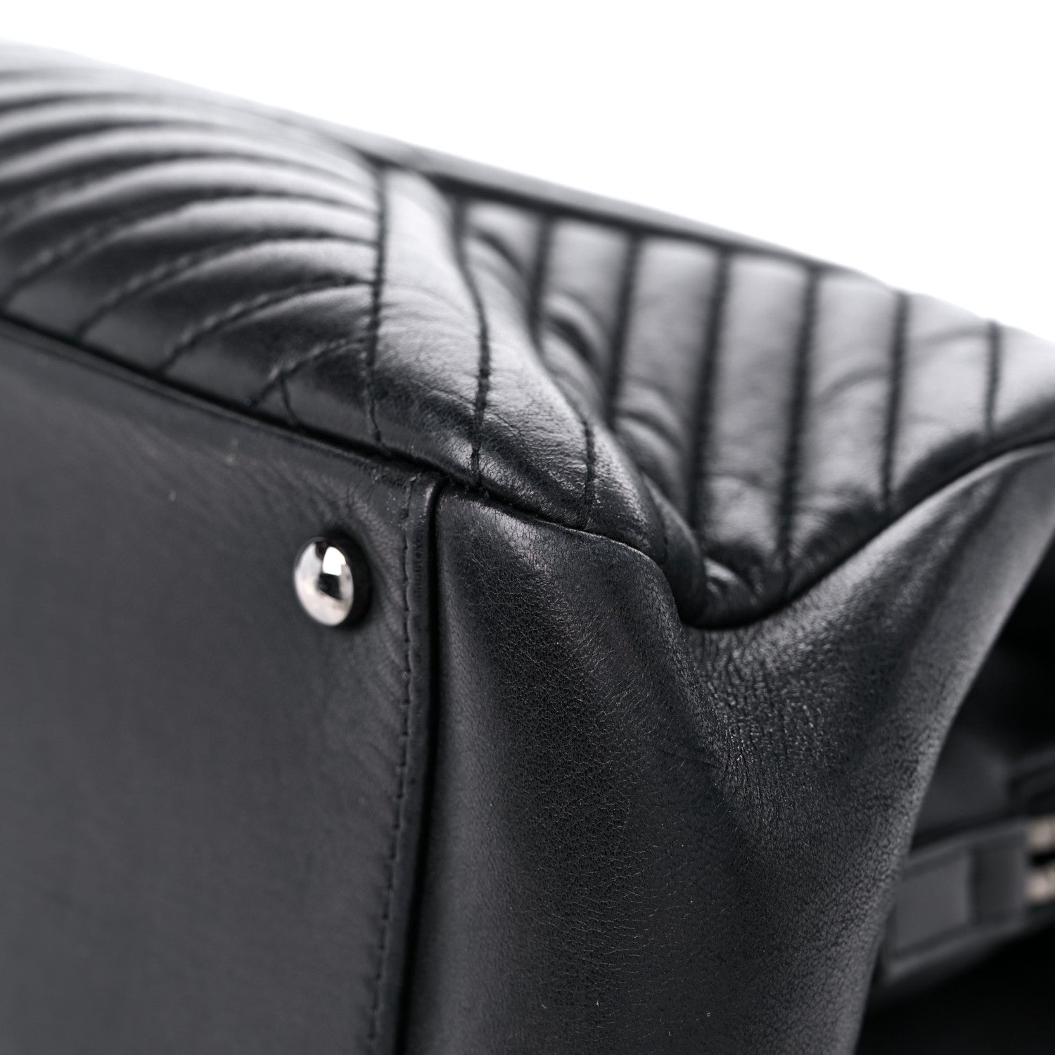 Chanel Lambskin Quilted CC Crossing Shopping Tote Black 11 of 15