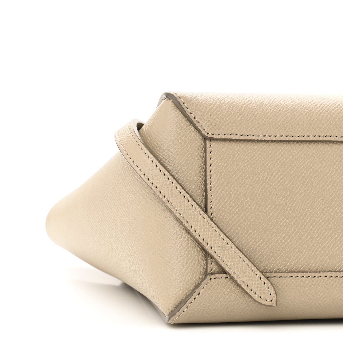 Grained Calfskin Nano Belt Bag Light Taupe