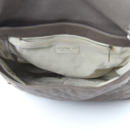 Chanel Washed Lambskin Quilted Maxi Chain Around Flap Taupe 5 of 10