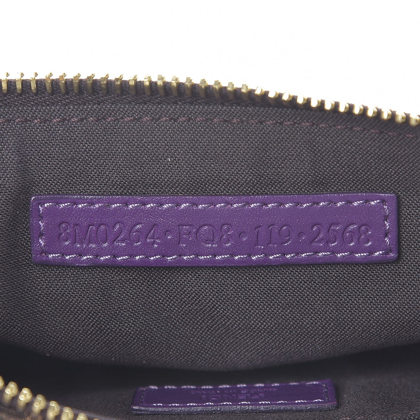 Zucca Vitello Elite Mini Pouch Crossbody Tobacco Viola