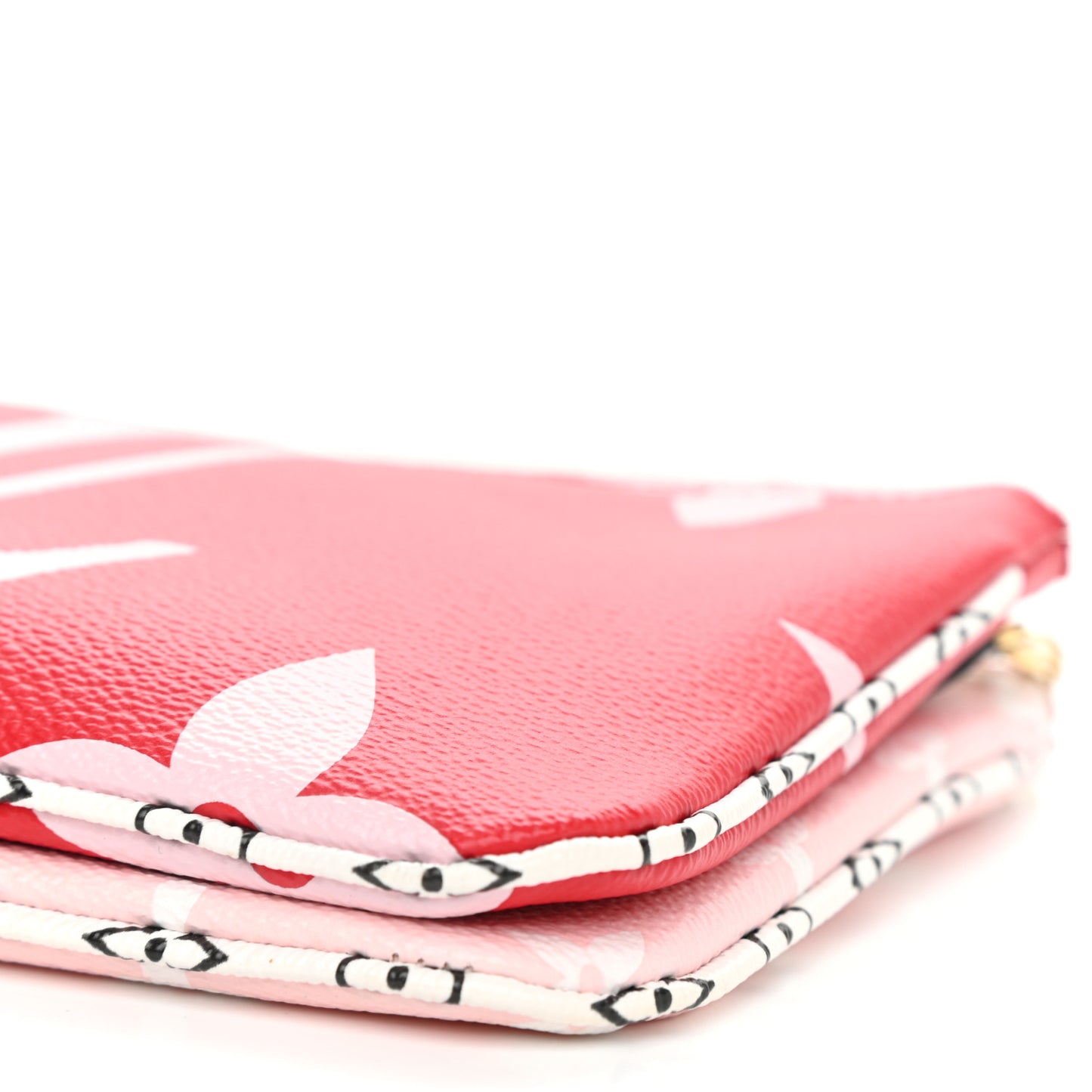 Monogram Giant Double Zip Pochette Rouge