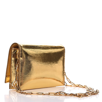Tom Ford Metallic Calfskin Icon Disco Bag Gold 3 of 14