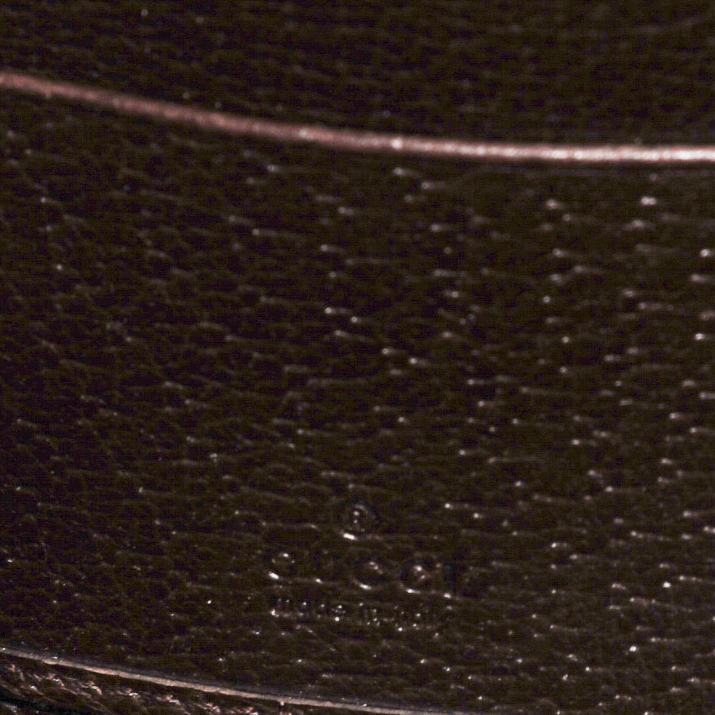 Monogram Metal Bar Zip Around Wallet Dark Brown