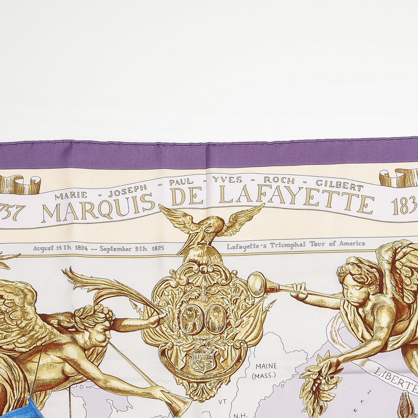 Silk Marquis De Lafayette Scarf 90
