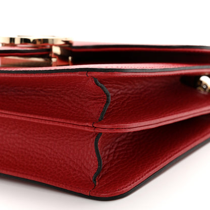 Gucci Dollar Calfskin Small Interlocking G Shoulder Bag Red 10 of 11
