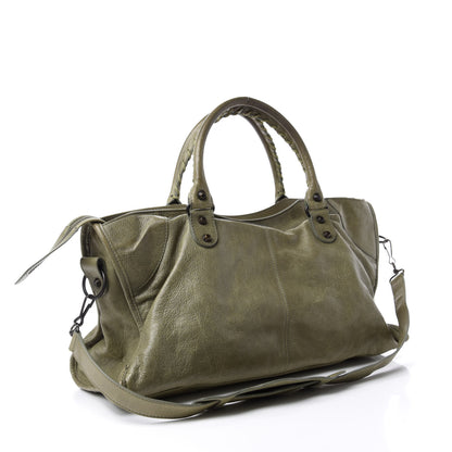 Balenciaga Agneau Classic Hardware Part Time Vert Militaire 3 of 10