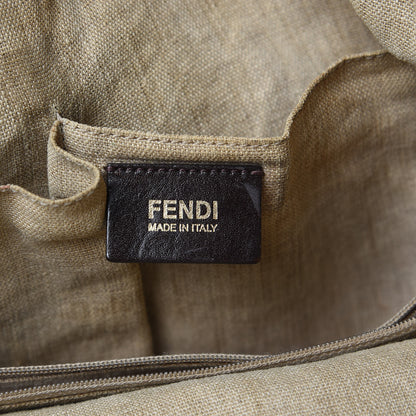 Fendi Pequin Cuoio Vegetale 2Bag Tobacco Rosso Blue Mirto Miele 6 of 19