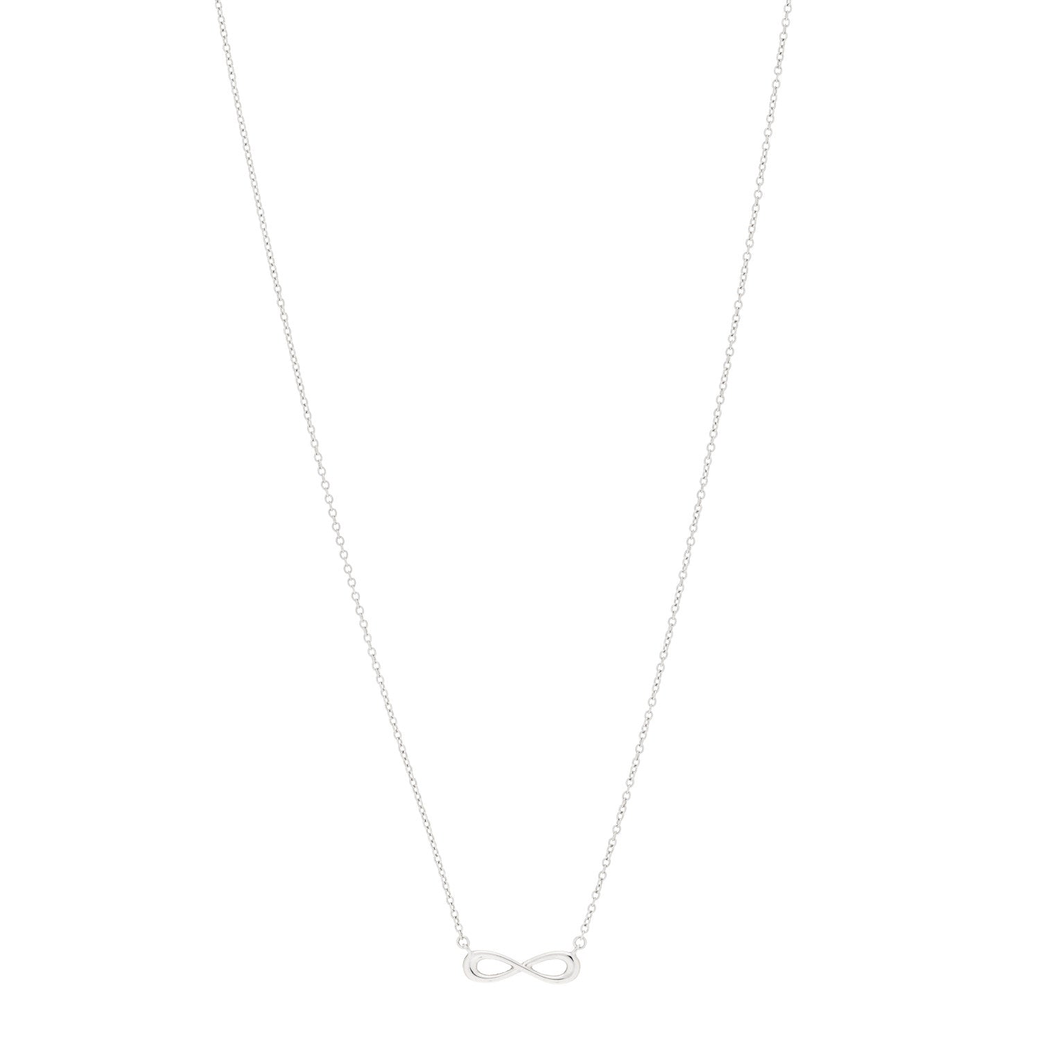 Tiffany Sterling Silver Mini Infinity Pendant Necklace 1 of 5