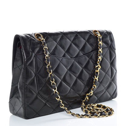 Chanel Lambskin Quilted Medium Double Flap Black 3 of 22