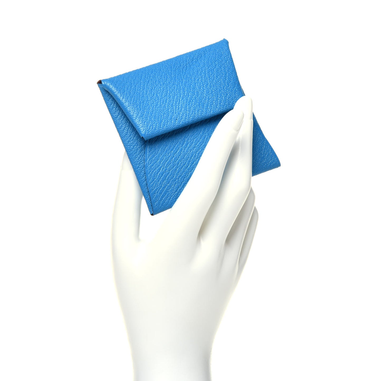 Chevre Mysore Bastia Verso Coin Purse Bleu Frida Cuivre