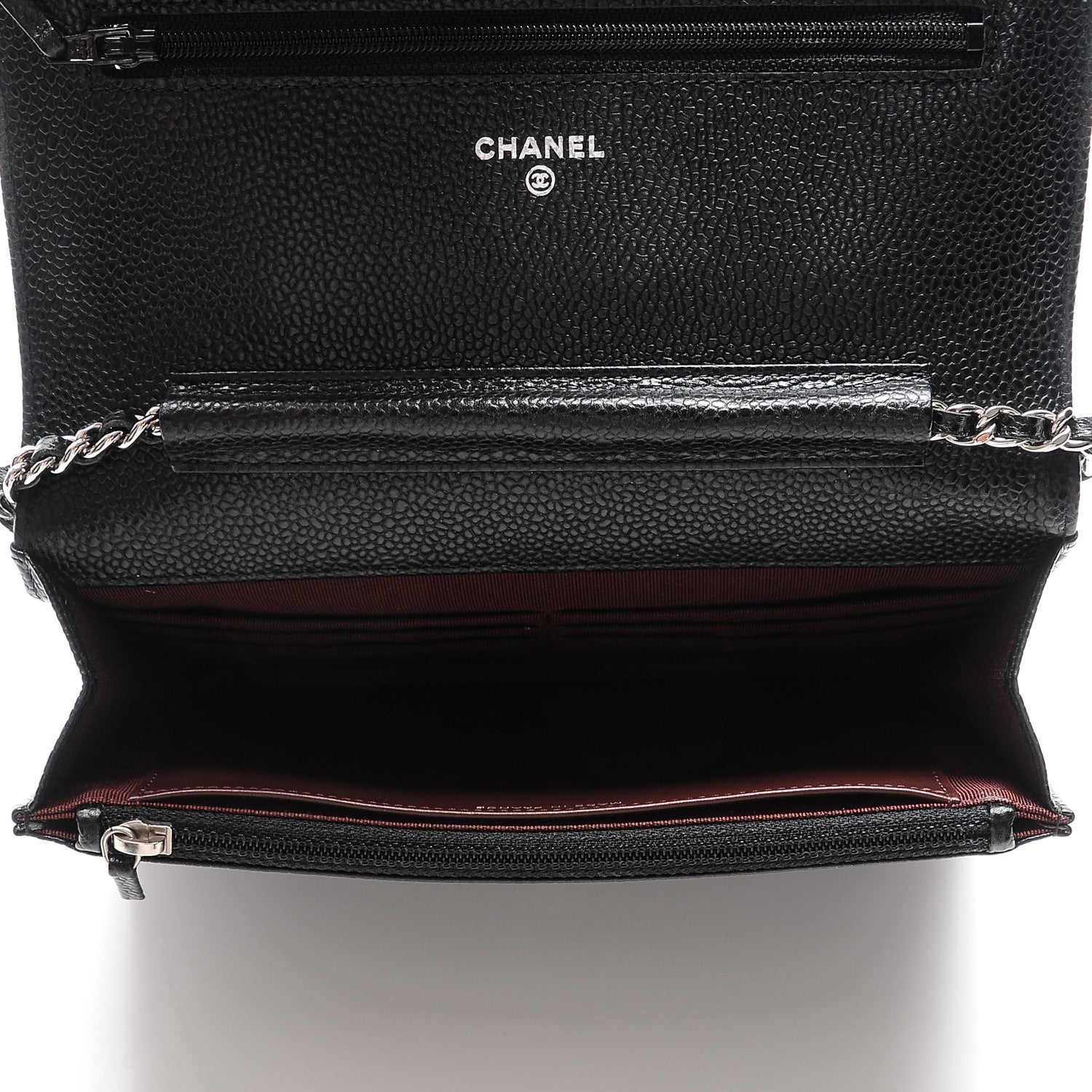 Chanel Caviar Quilted Wallet On Chain WOC Black 5 of 8