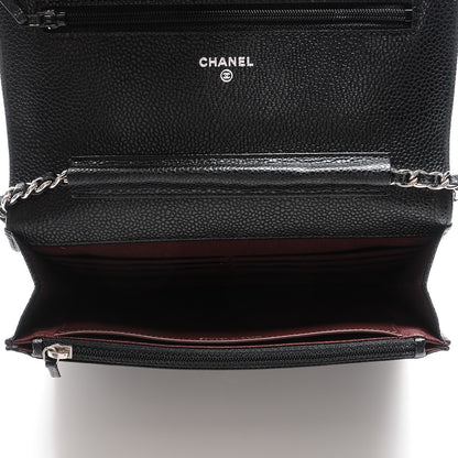 Chanel Caviar Quilted Wallet On Chain WOC Black 5 of 8