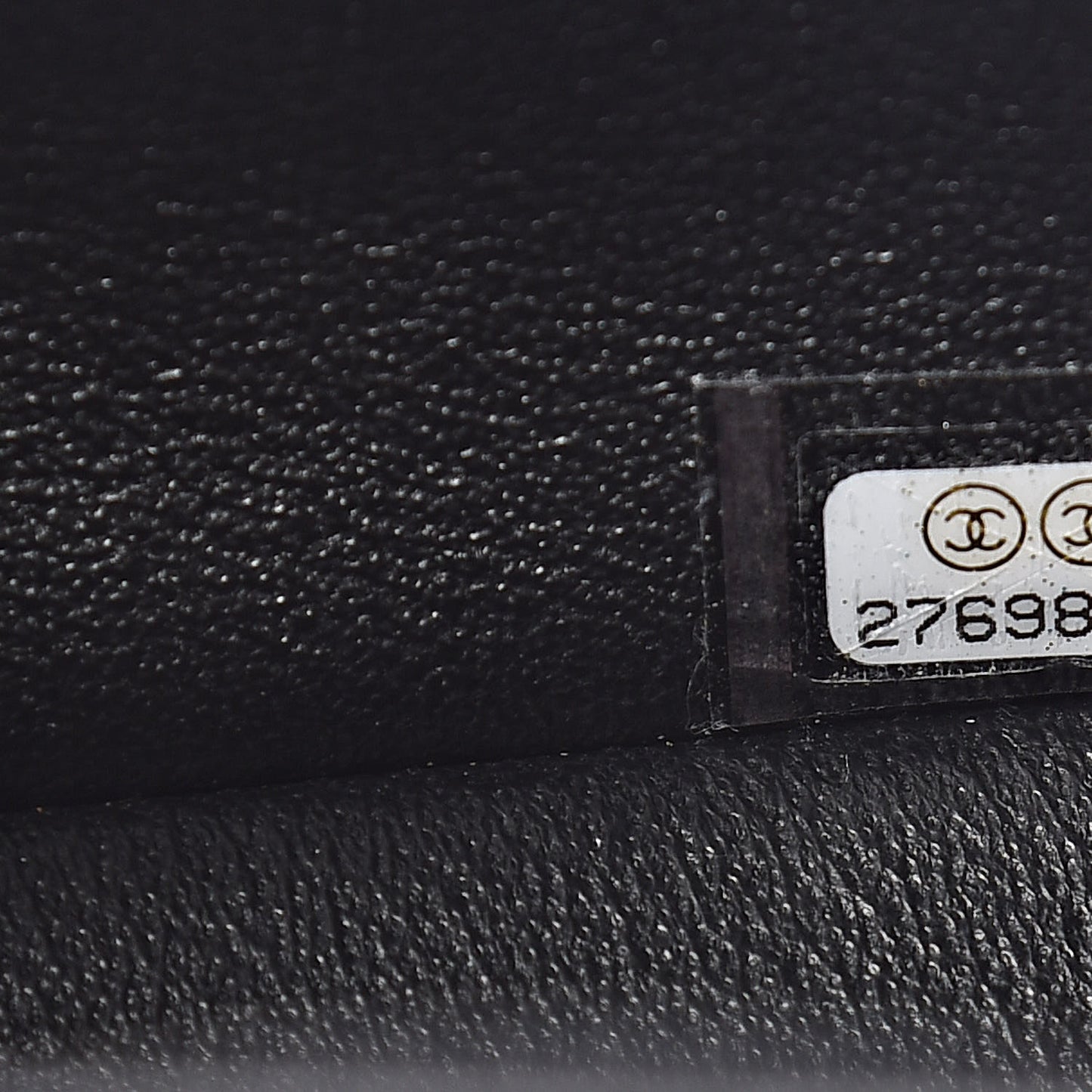 Lambskin Quilted Mini Square Flap Black