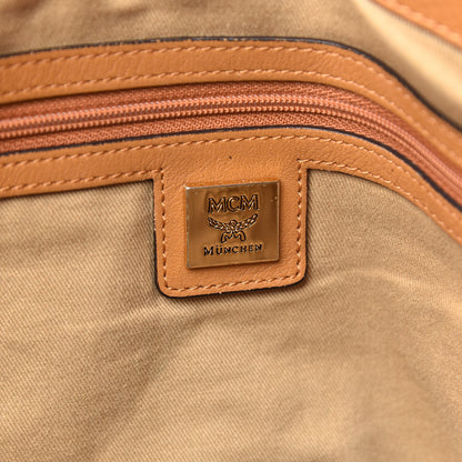 MCM Visetos Medium Essentials Shopper Tote Cognac 6 of 15
