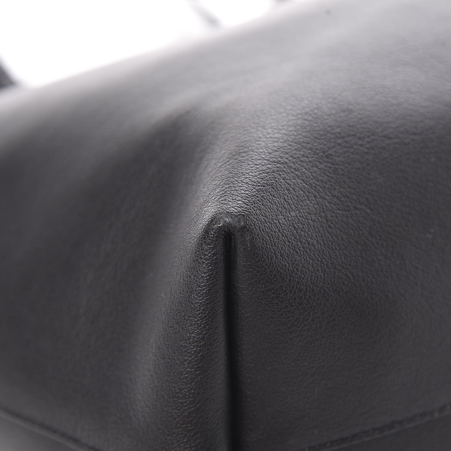Calfskin Large Shopping Tote Black