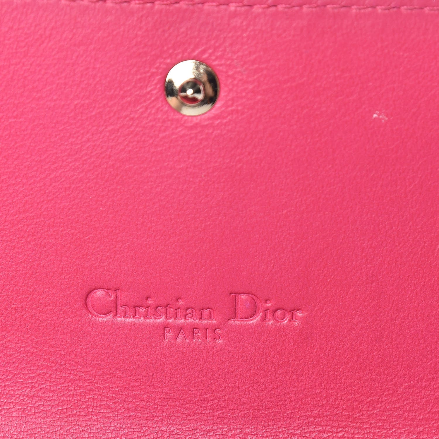 Christian Dior Patent Cannage Rendezvous Wallet Pink 6 of 13