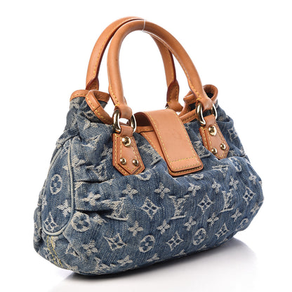 Louis Vuitton Monogram Denim Pleaty Blue 3 of 15