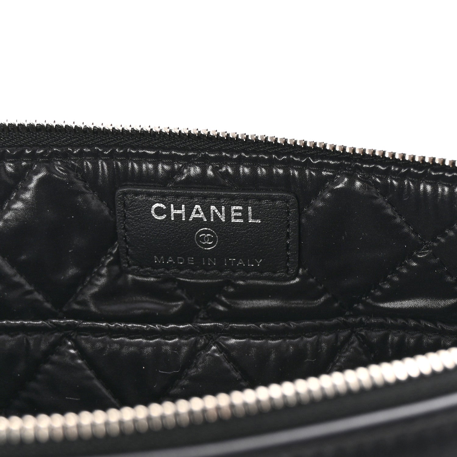 Chanel Metallic Calfskin Keyboard Pouch Black 6 of 6