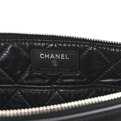 Chanel Metallic Calfskin Keyboard Pouch Black 6 of 6
