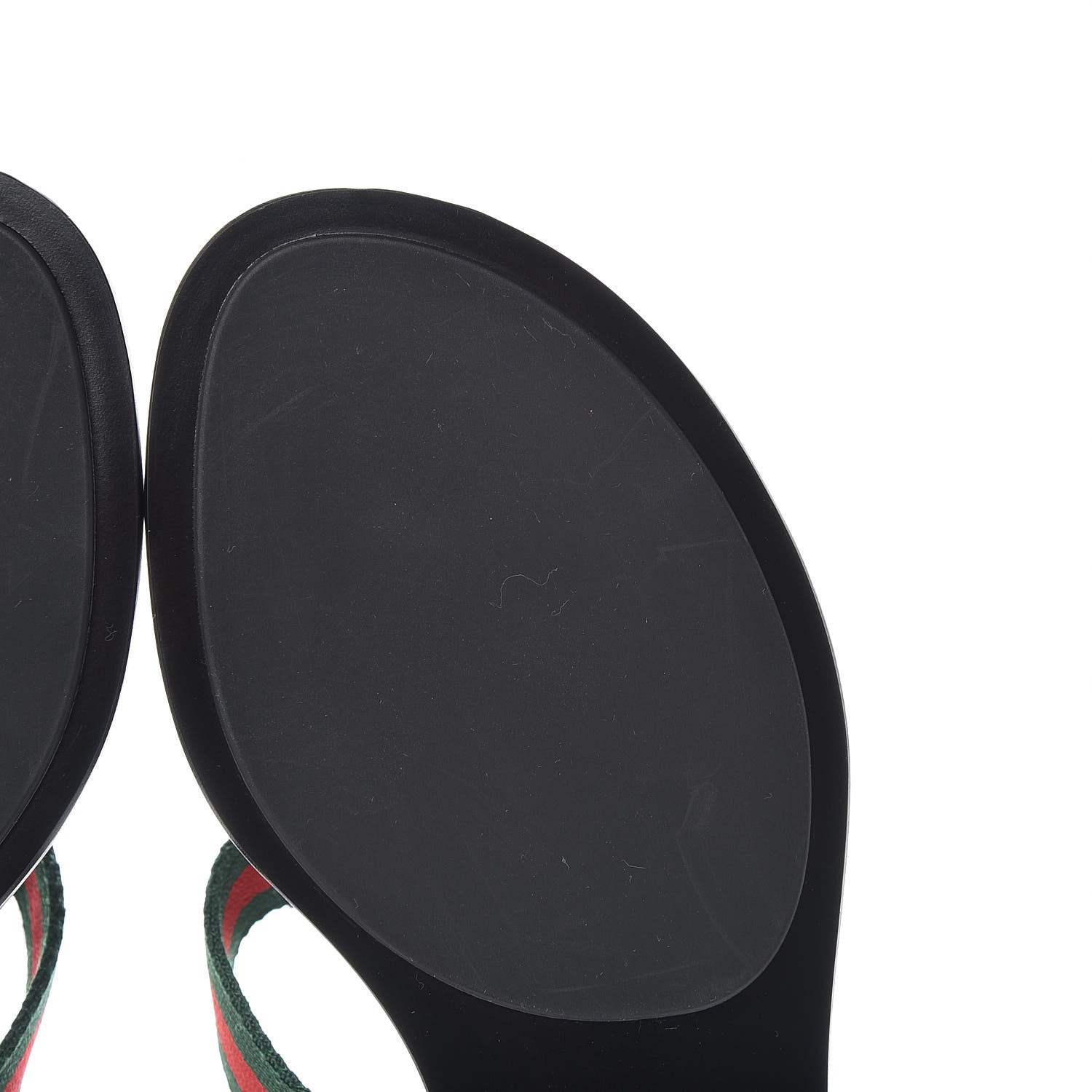 Gucci Nylon Guccissima Web Womens Thong Sandals 38.5 Green Red Black 10 of 12