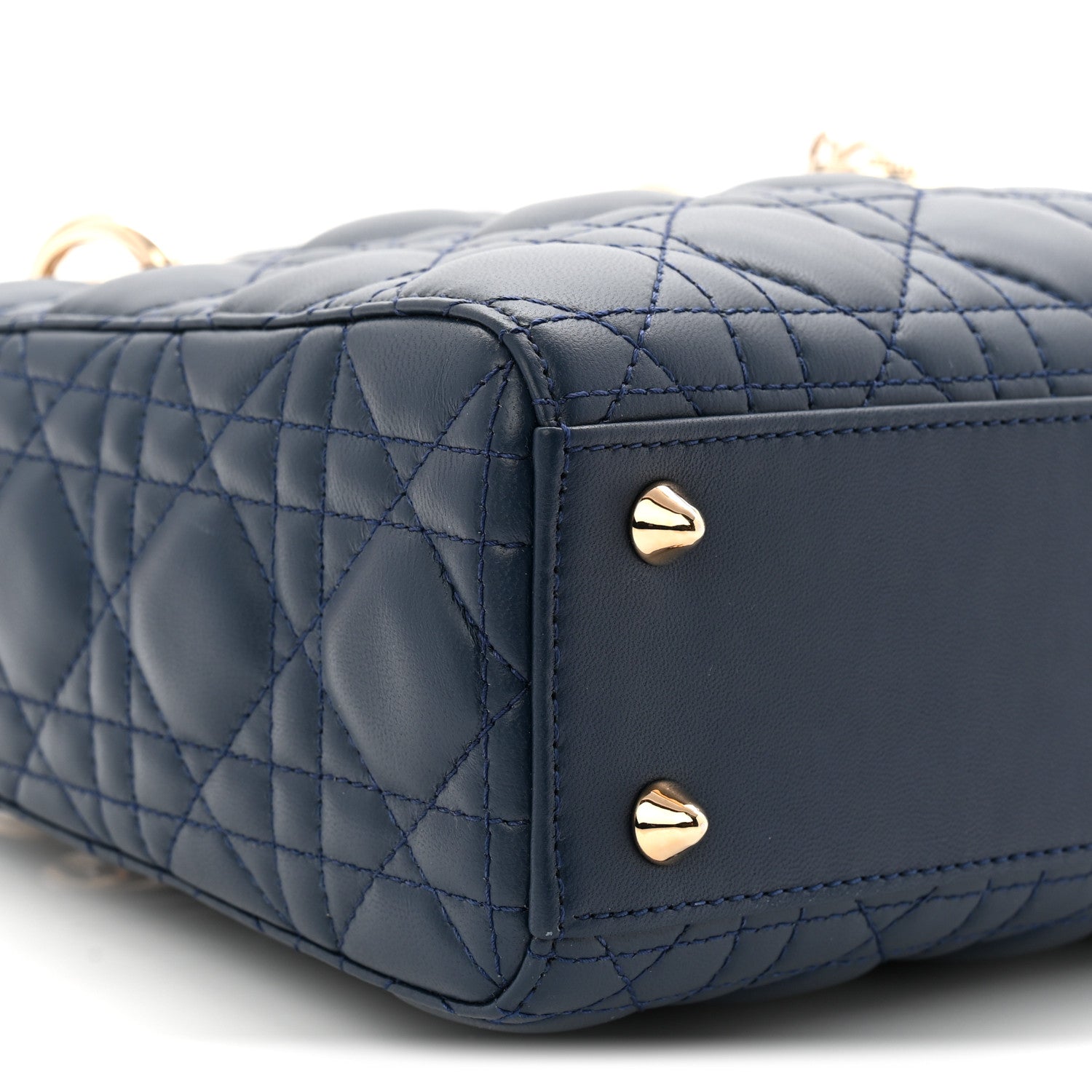 Christian Dior Lambskin Cannage Small My ABCDior Lady Dior Blue 16 of 21