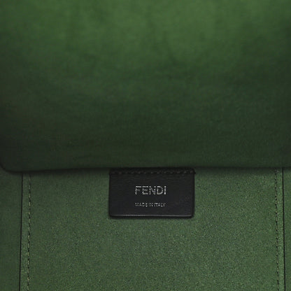 Fendi Vitello Cher Plexiglass Logo Debossed Medium Fendi Sunshine Shopper Tote Verde Islanda 7 of 9
