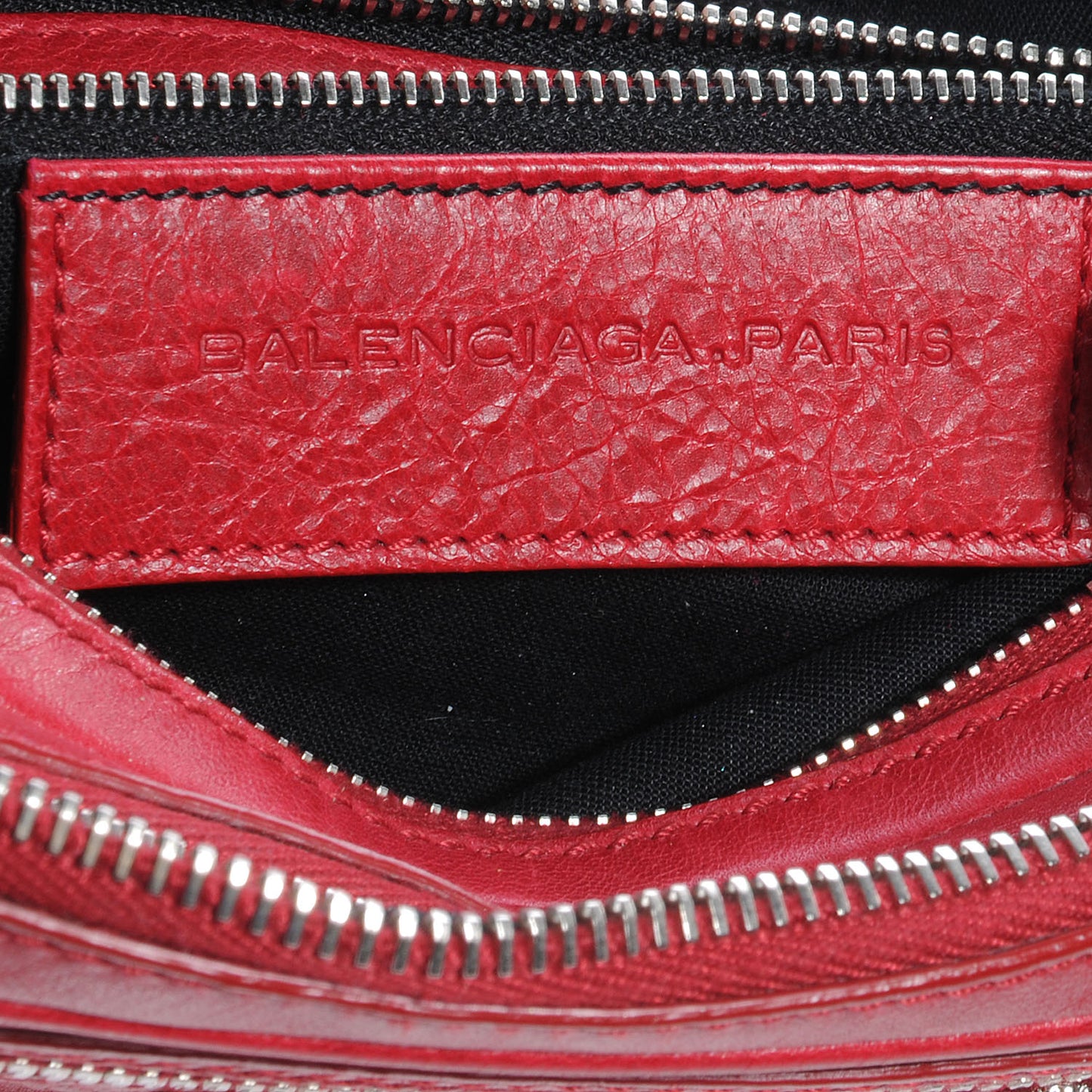 Agneau Giant Silver Hardware Chic Ruby
